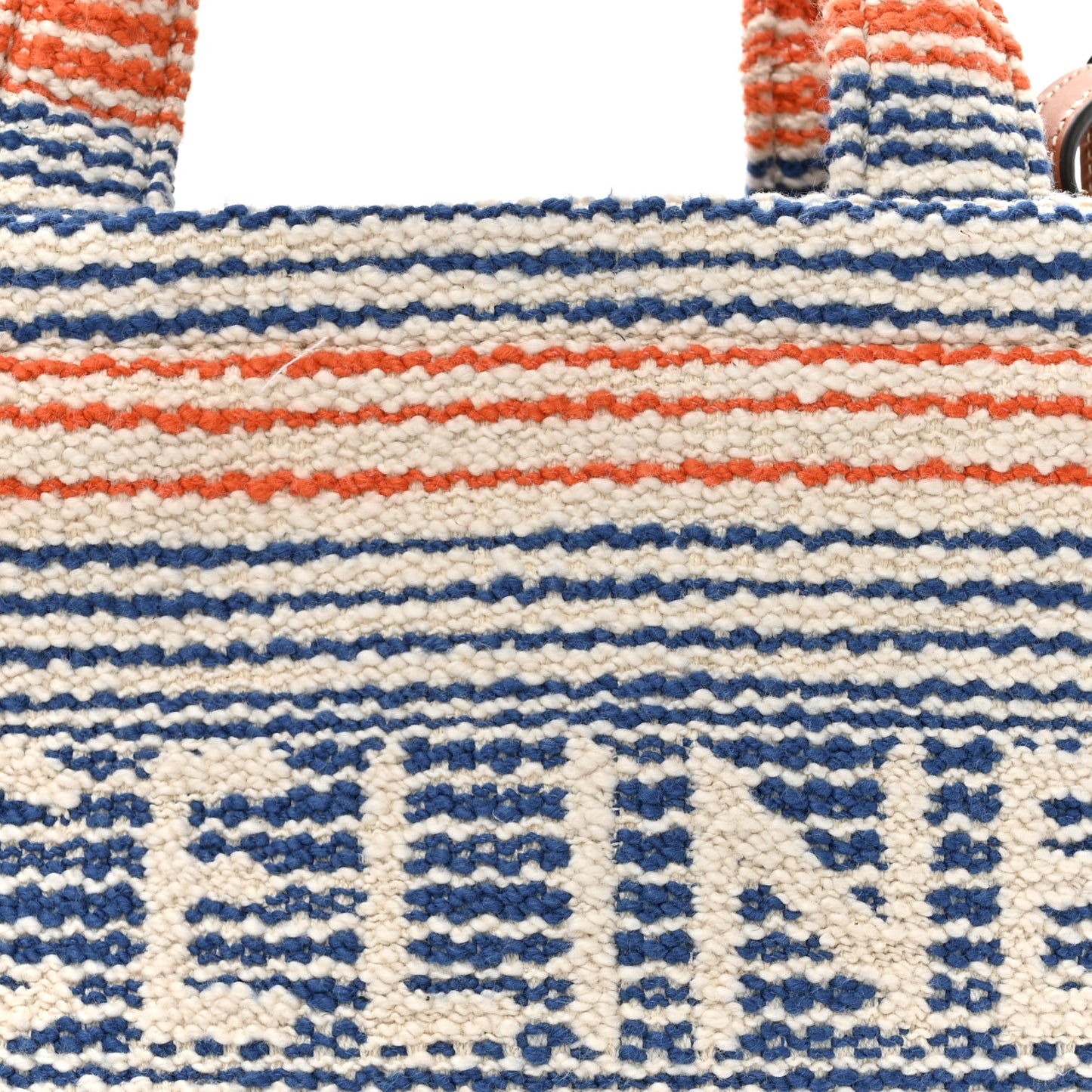 Jacquard Striped Small Cabas Multicolor