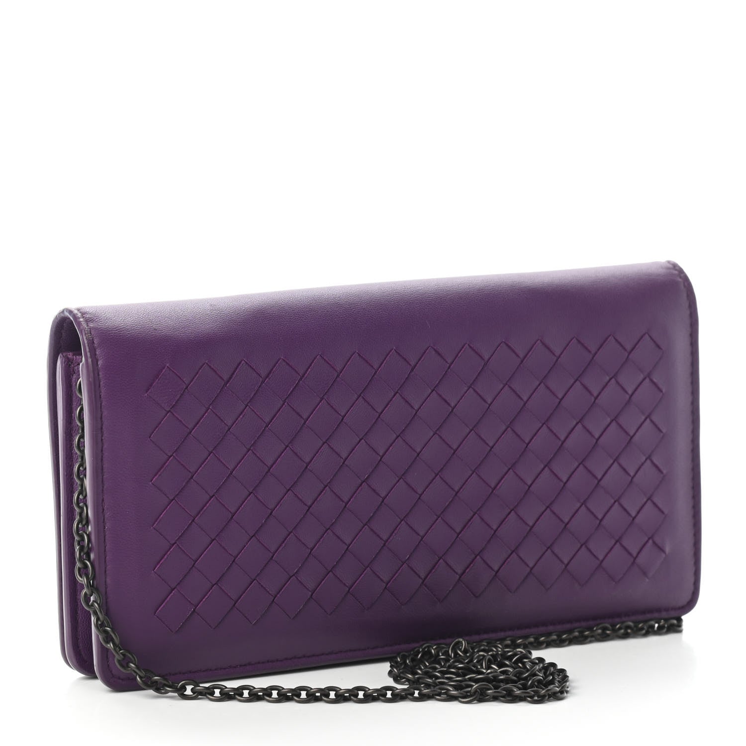 Bottega Veneta Nappa Intrecciato Continental Wallet on Chain Monalisa 2 of 5