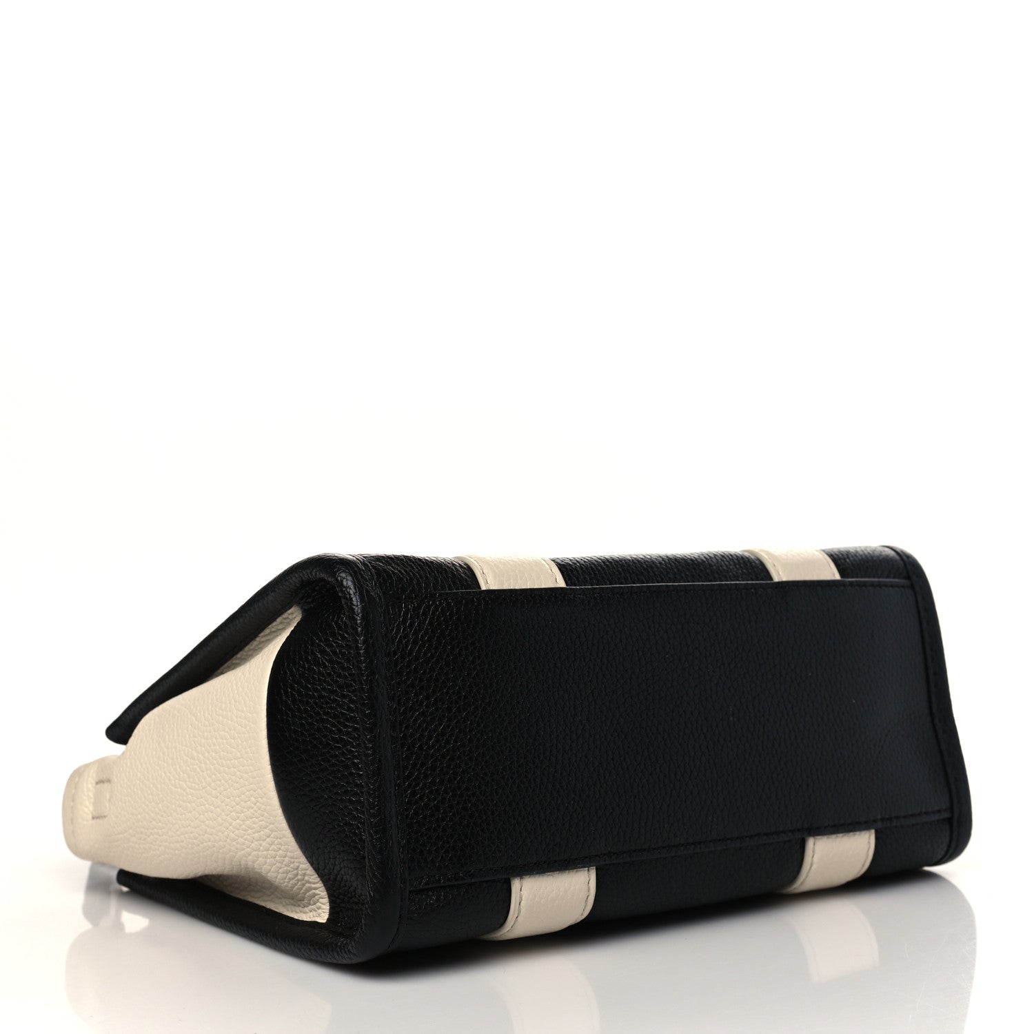 Marc Jacobs Grained Calfskin Colorblock Mini The Tote Bag Ivory Multi 3 of 6