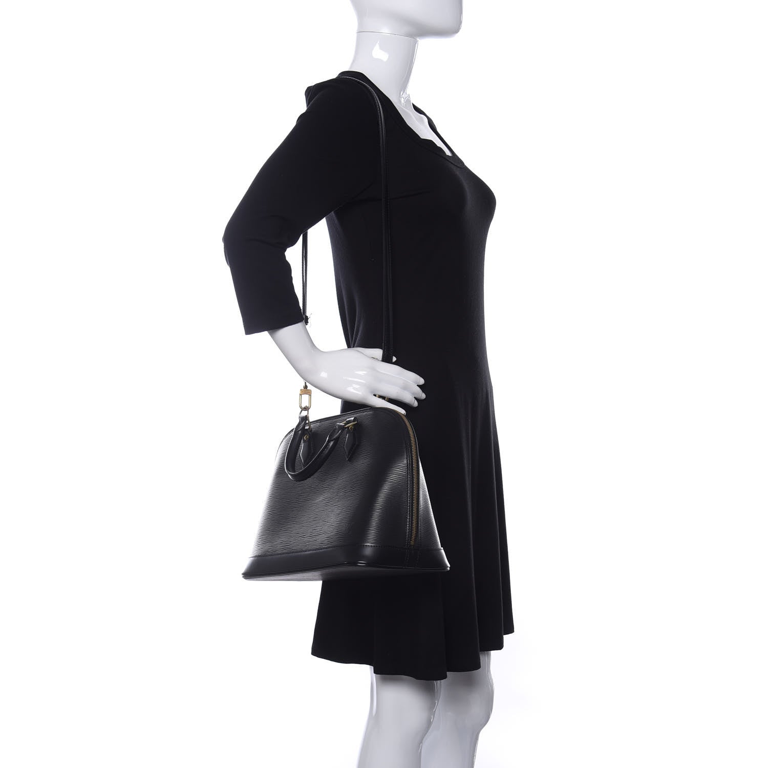 Louis Vuitton Epi Alma PM Black 2 of 8