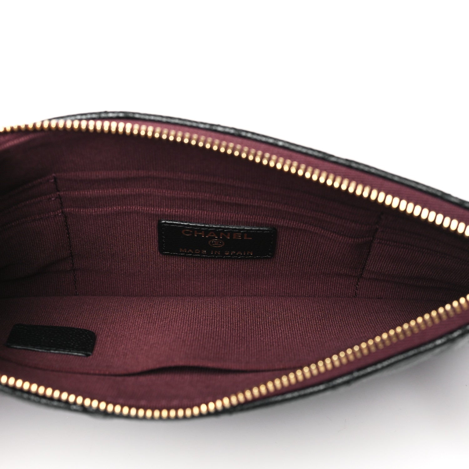 Chanel Caviar Quilted Cosmetic Case Black 5 of 9