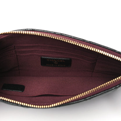 Chanel Caviar Quilted Cosmetic Case Black 5 of 9