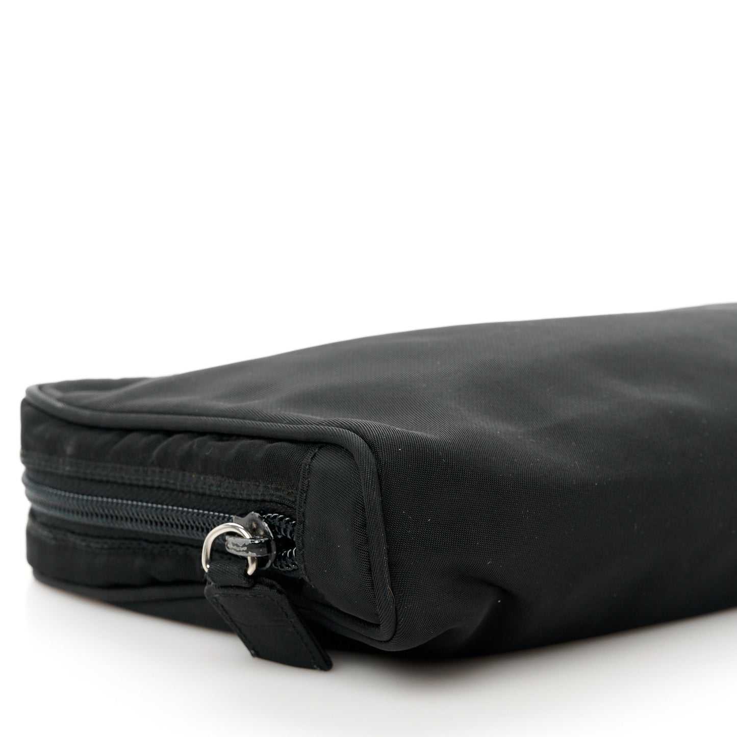 Tessuto Nylon Vela Cosmetic Pouch Black