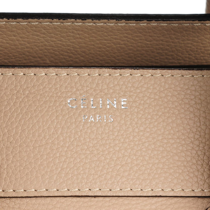 Celine Drummed Calfskin Mini Luggage Dune 6 of 10
