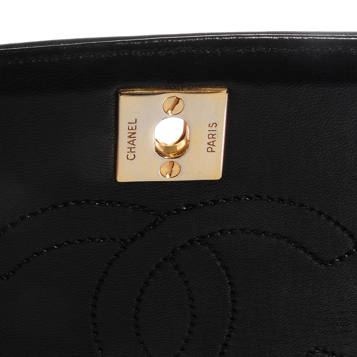 Chanel Lambskin Ribbon Stitched Flap Black 5 of 8