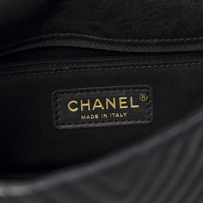Chanel Calfskin Surpique Chevron Small Flap Black 8 of 12