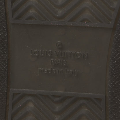 Louis Vuitton Calfskin Monogram Mens Rivoli Sneakers 8.5 Black 7 of 8