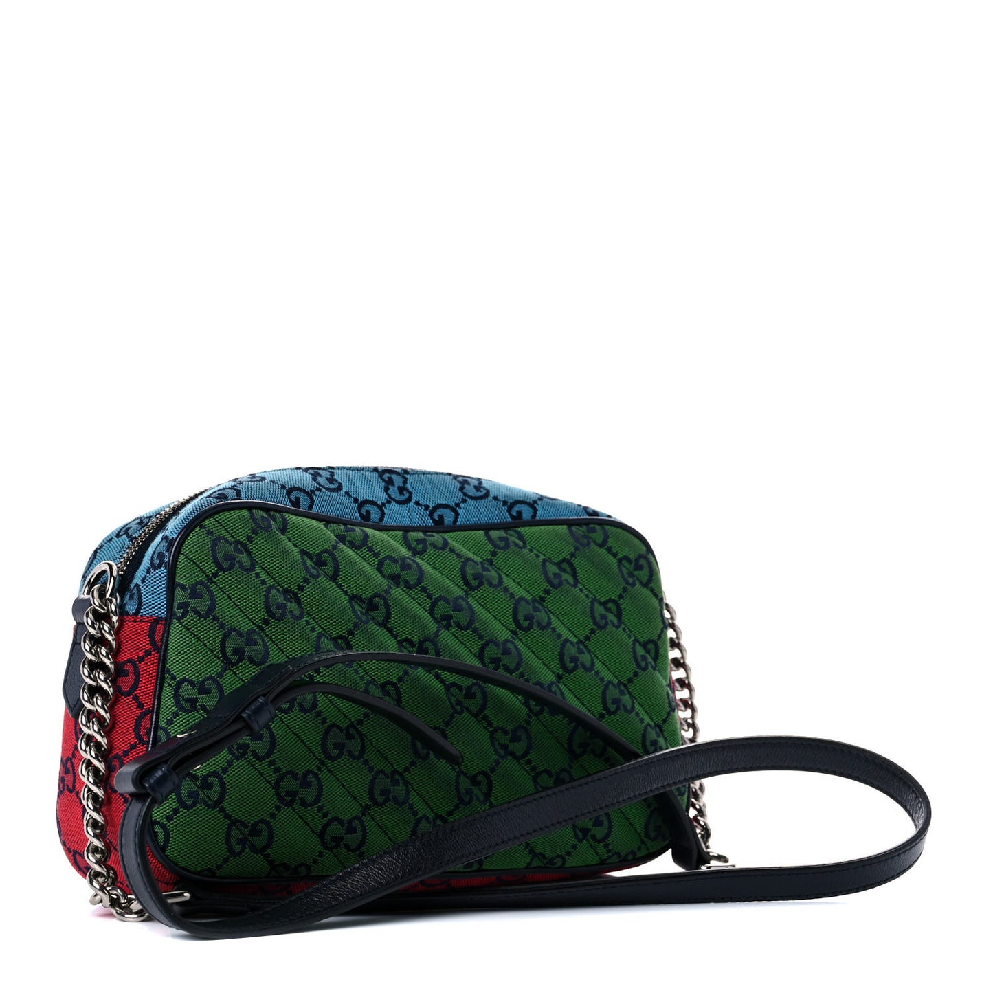 Monogram Multicolor Matelasse Diagonal Small GG Marmont Chain Shoulder Bag Pink Blue Green Red Light Blue