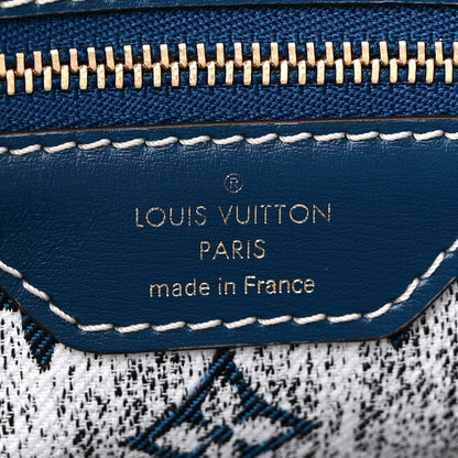 Louis Vuitton Monogram Jacquard Denim Speedy Bandouliere 25 Bleu 6 of 9