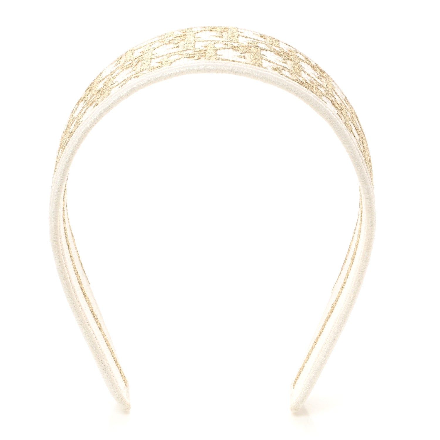 Christian Dior Oblique Headband Dore 1 of 4