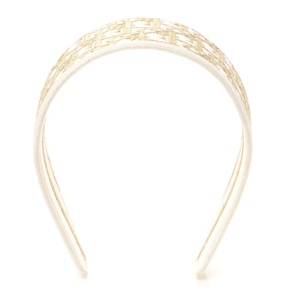 Christian Dior Oblique Headband Dore 1 of 4