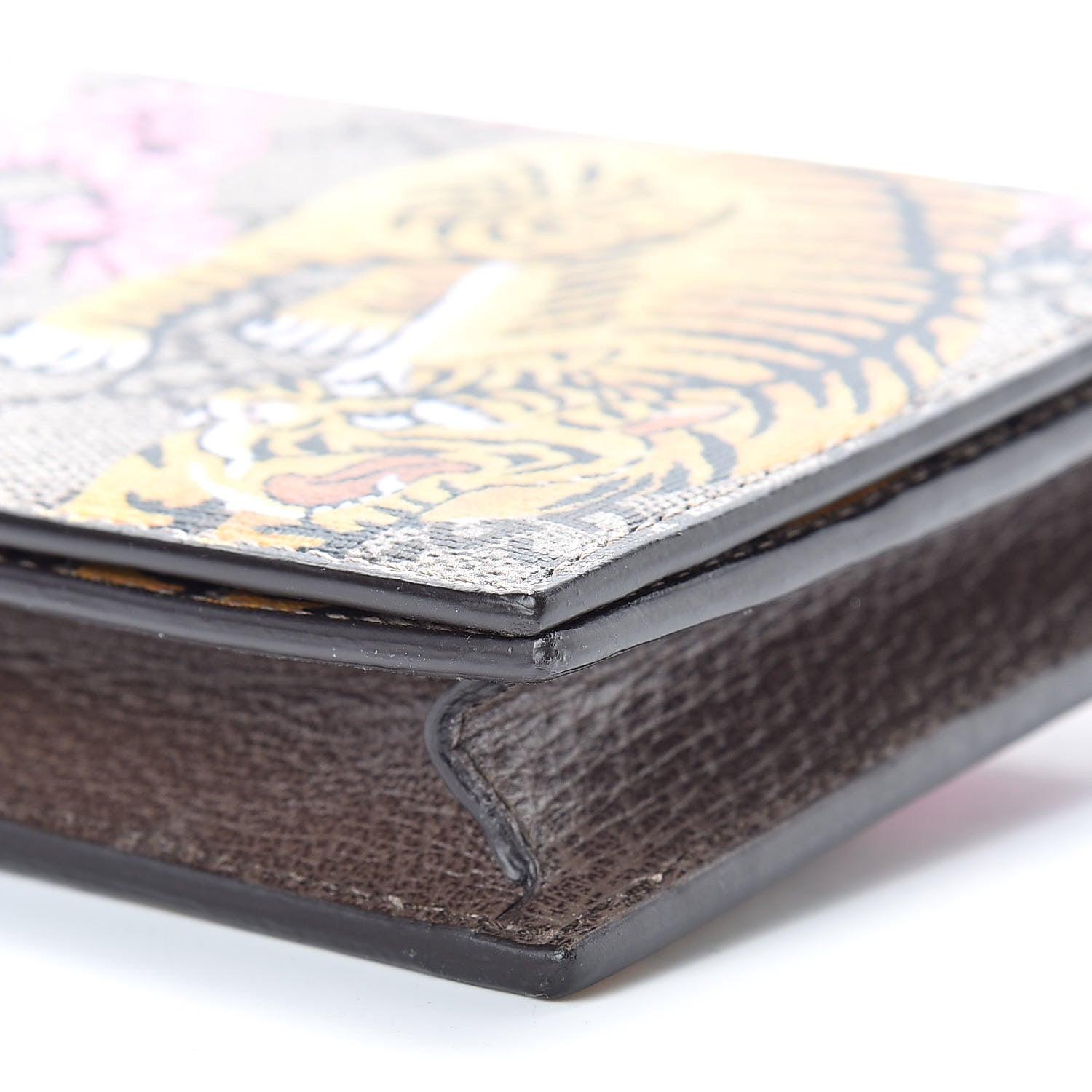 Gucci GG Supreme Monogram Bengal Chain Wallet Beige Pink 10 of 10