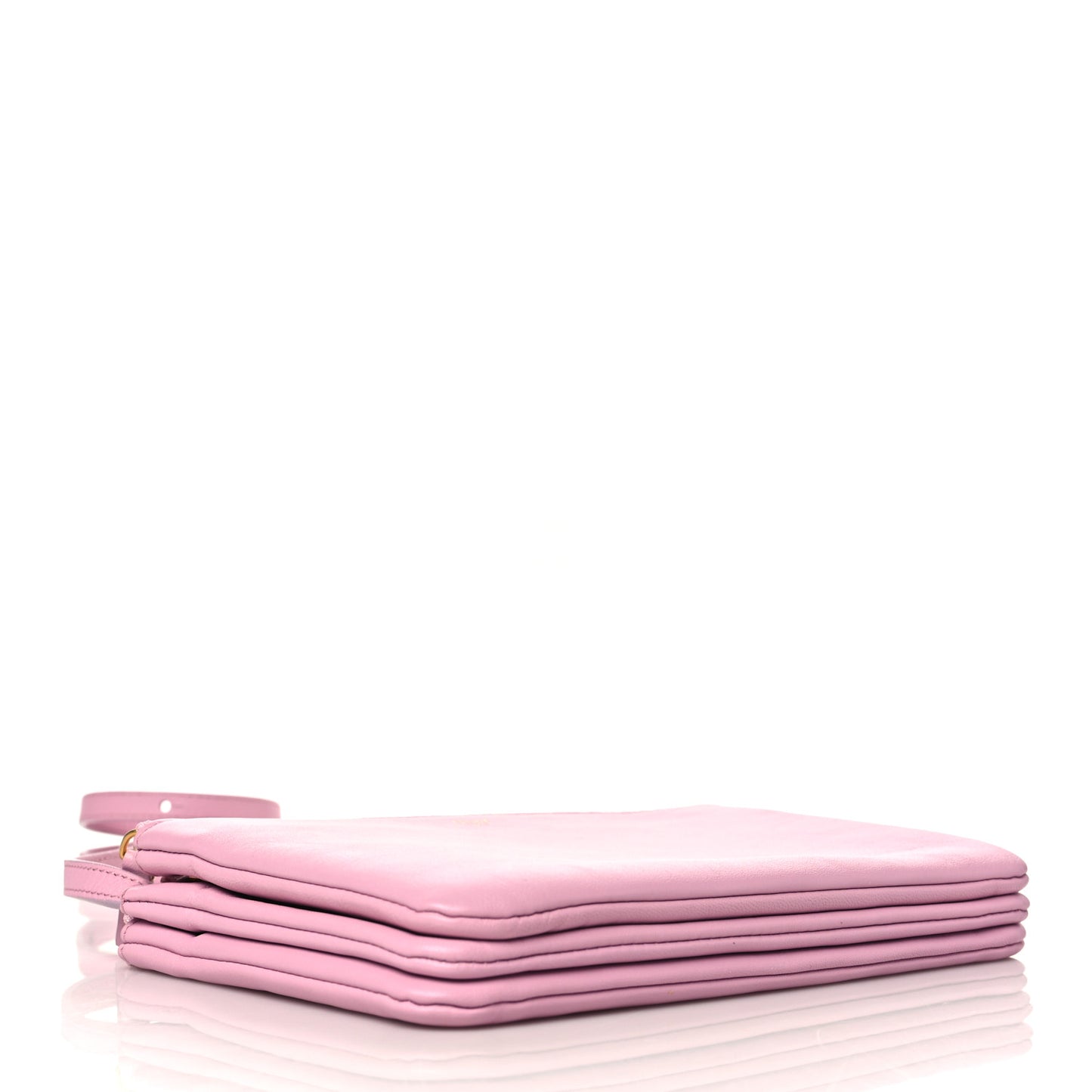 Lambskin Small Trio Crossbody Bag Pink