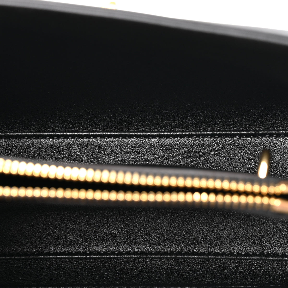 Satinated Calfskin Mini 16 Top Handle Bag Black