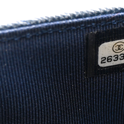 Chanel Caviar Quilted Wallet on Chain WOC Navy 7 of 11