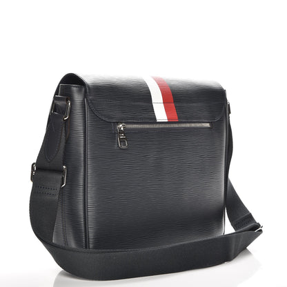 Louis Vuitton Epi Christopher Messenger Navy Stripes 3 of 7