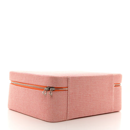 Hermes Cotton Les Cabanes Case Orange FRAMBOISE 4 of 7
