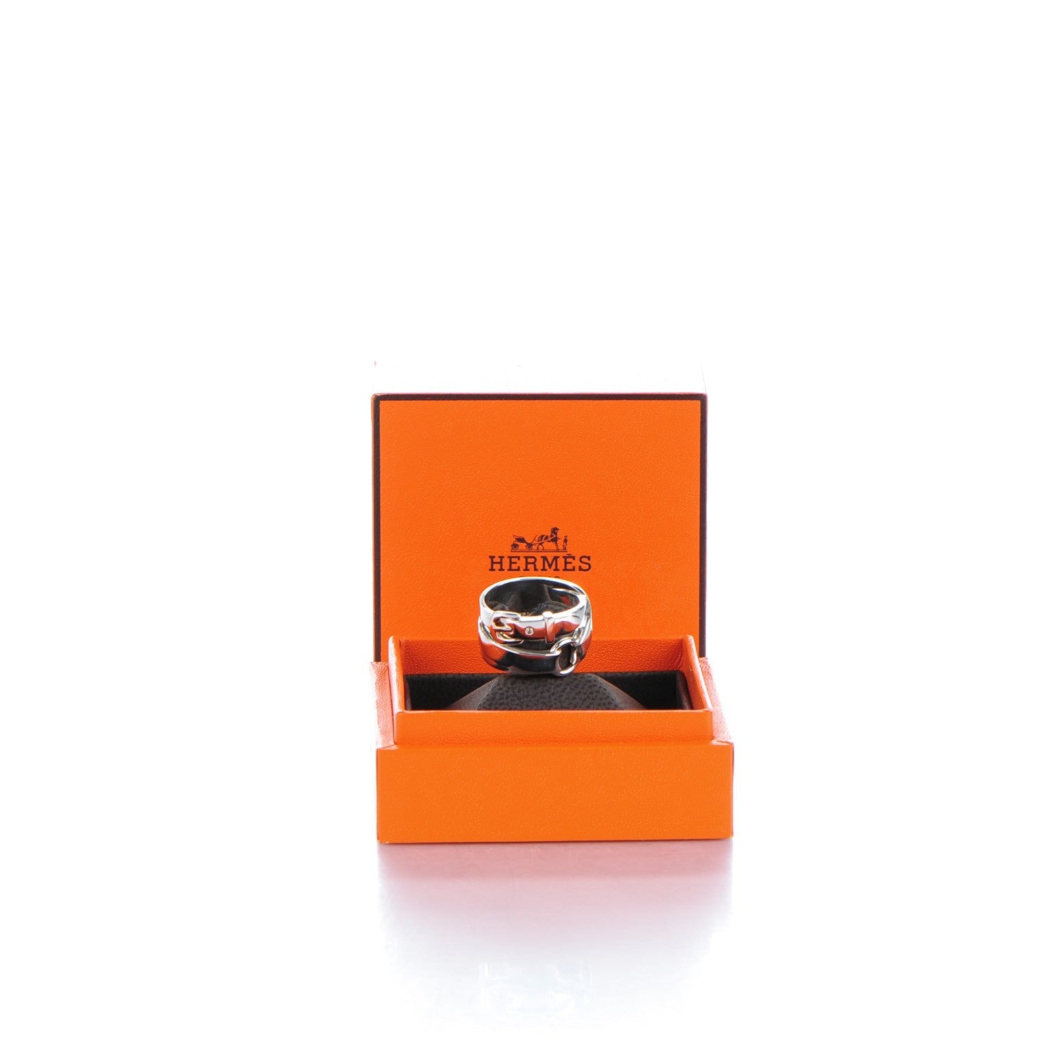 Hermes Sterling Silver MM Debridee Ring 54 6.75 5 of 5