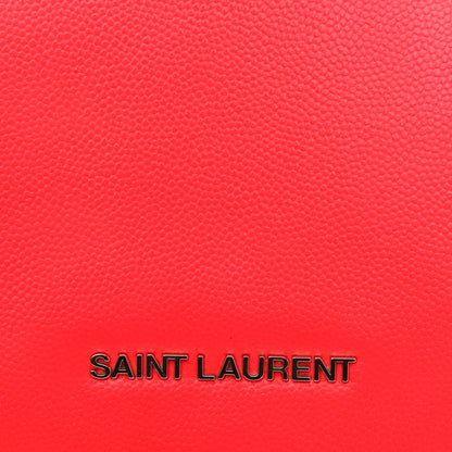 Saint Laurent Grain de Poudre Classic Letters Chain Wallet Fuchsia 6 of 14
