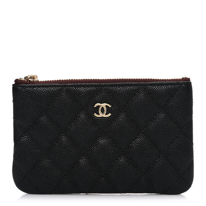 Chanel Caviar Quilted Small Cosmetic Case Black 1 of 7