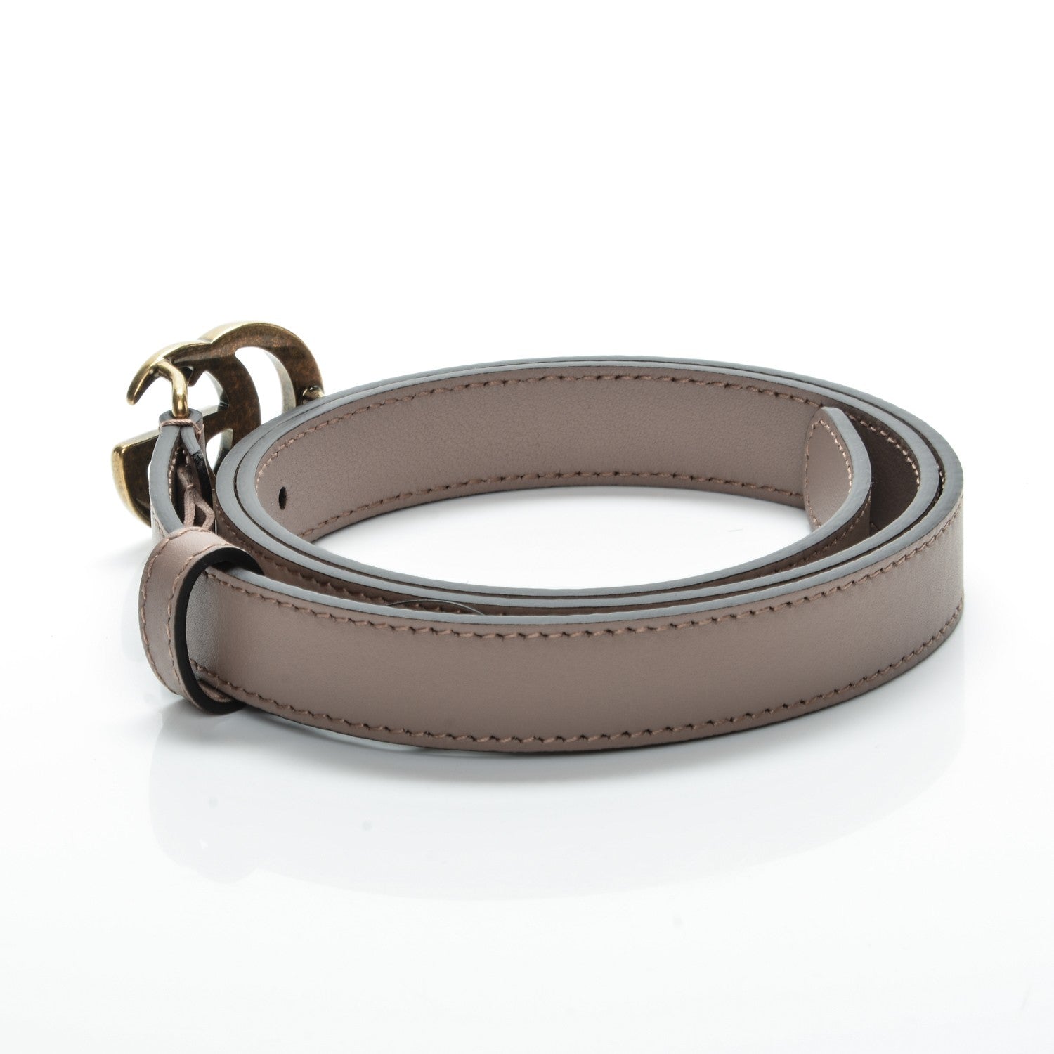 Gucci Calfskin Double G 20mm Belt 75 30 Porcelain Rose 3 of 6