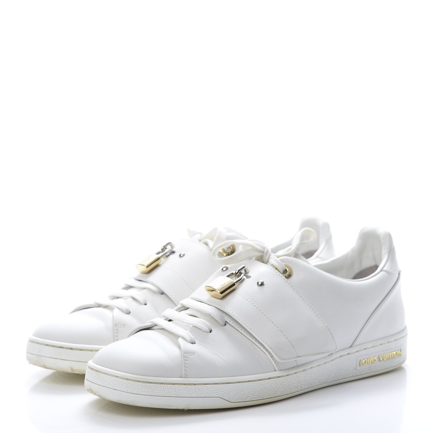 Louis Vuitton Calfskin Front Row Sneaker 38.5 White 3 of 14