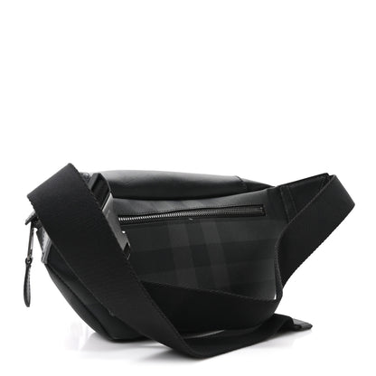 Burberry Charcoal Check Calfskin Sonny Bum Bag Charcoal 3 of 10