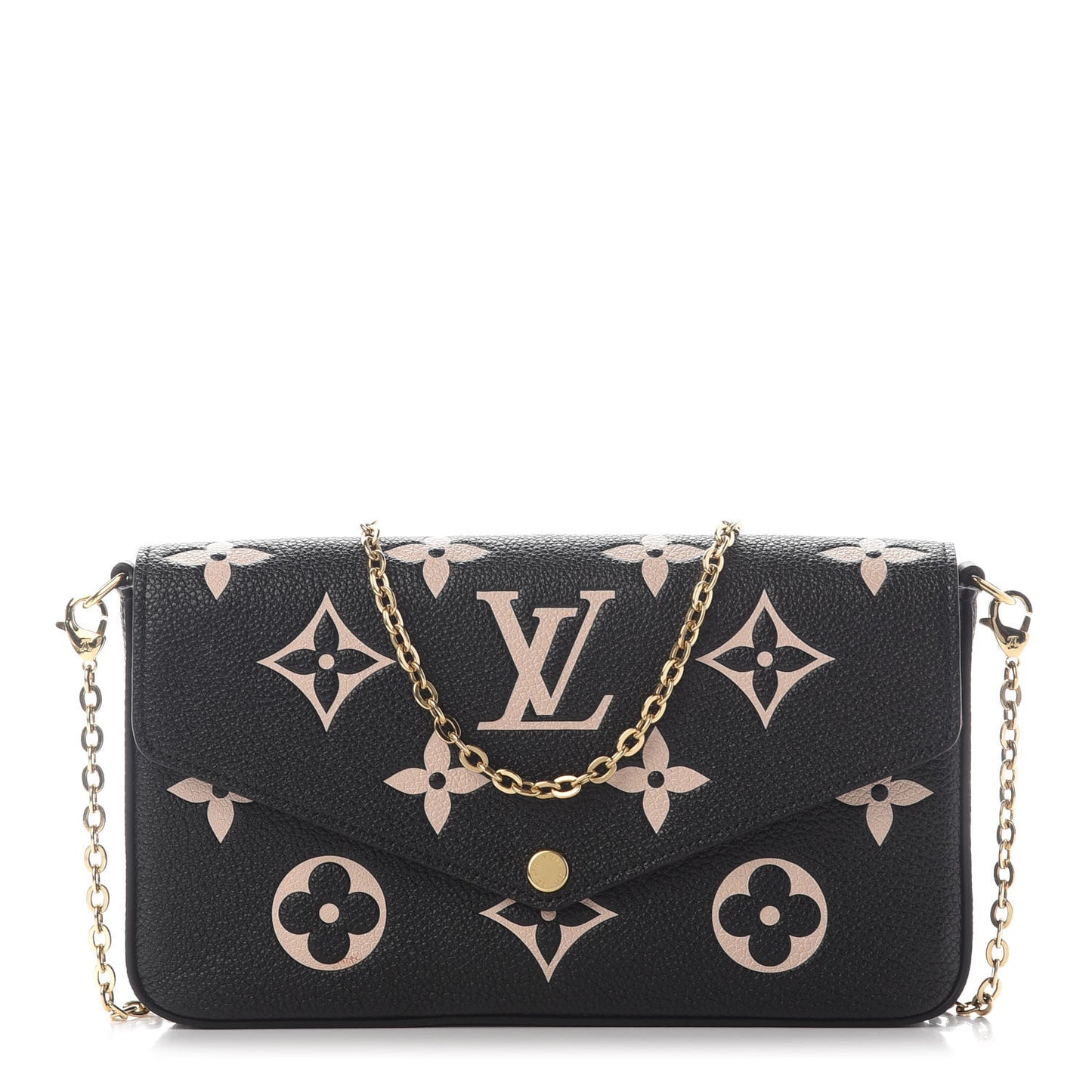Empreinte Monogram Giant Felicie Pochette Black Beige