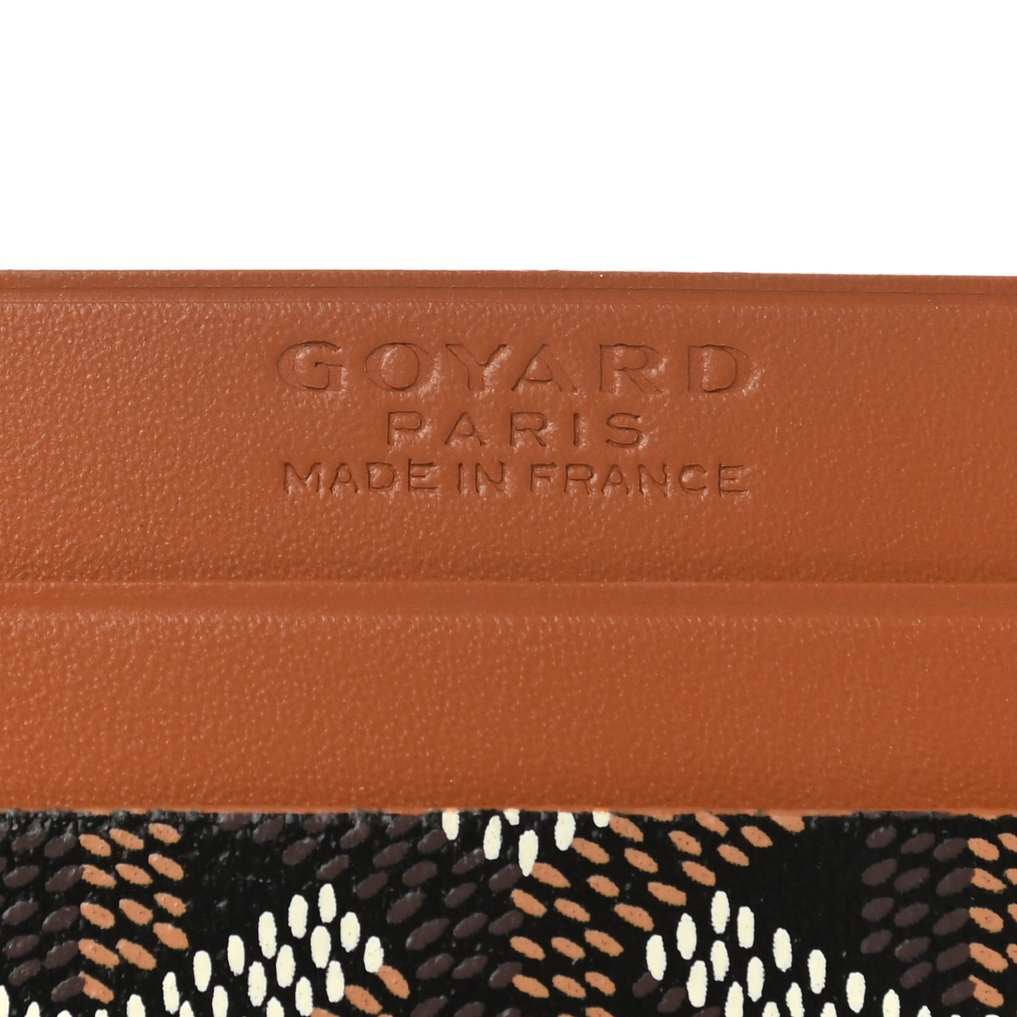 Goyardine Saint Sulpice Card Holder Black Gold