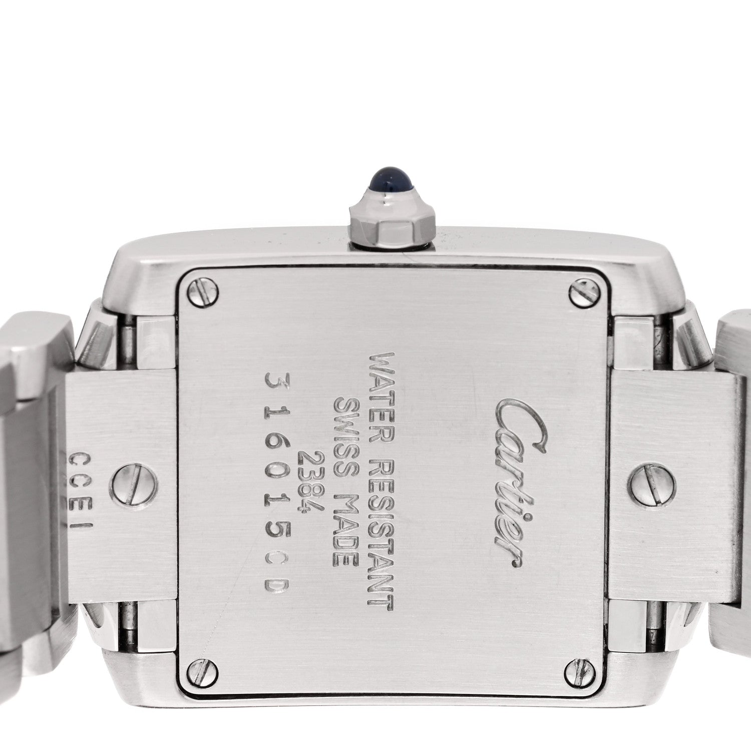 Cartier Stainless Steel 20mm Tank Francaise Quartz Watch 4 of 4