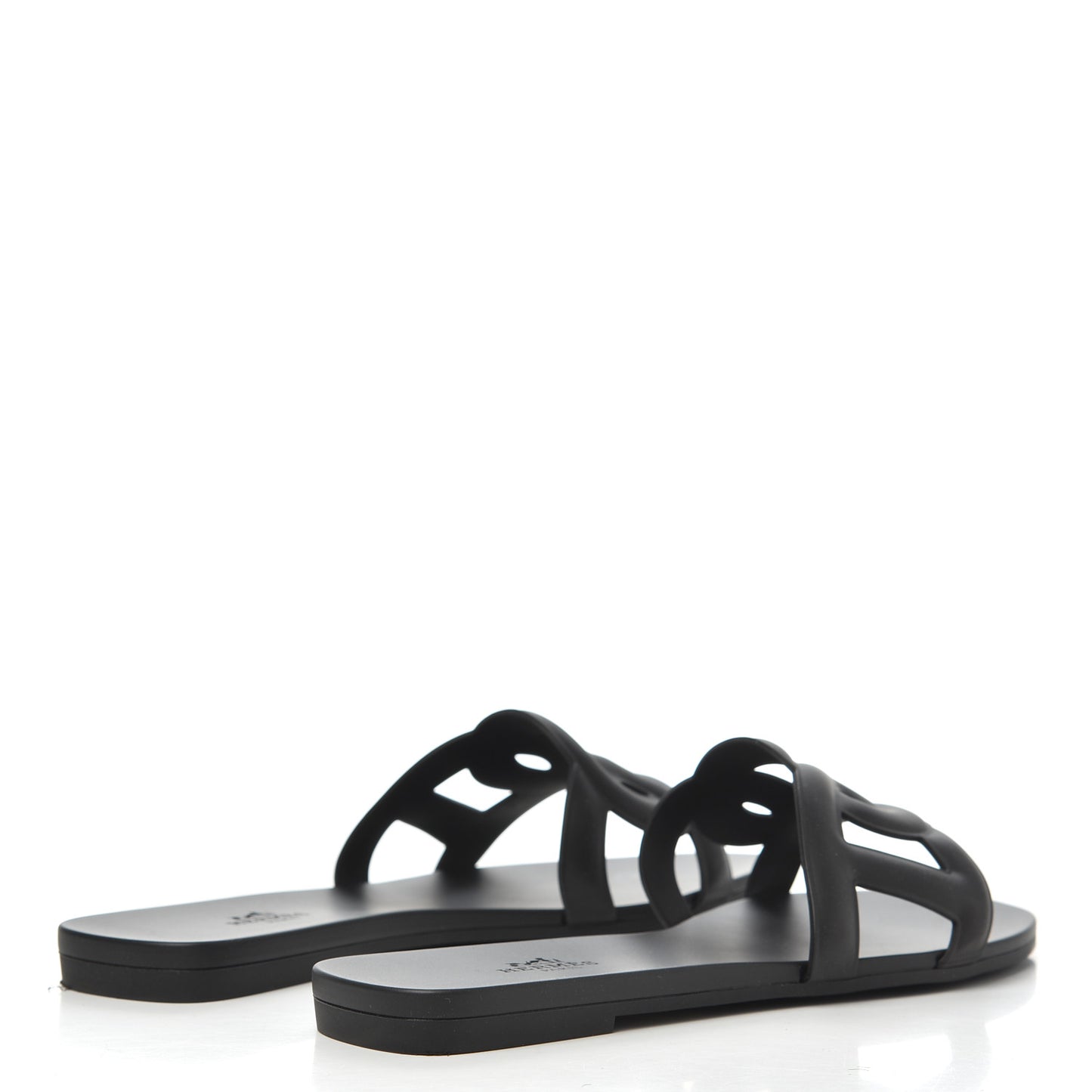 Rubber Aloha Sandals 38 Black