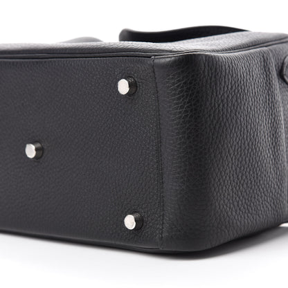 Hermes Taurillon Clemence Lindy 26 Black 7 of 11