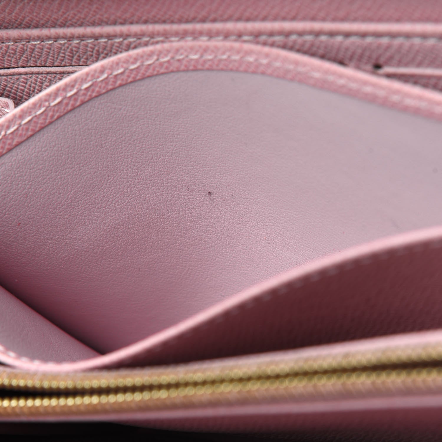 Louis Vuitton Damier Ebene Zippy Wallet Rose Ballerine 7 of 19