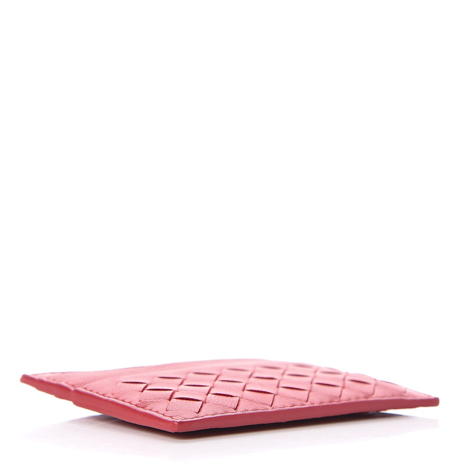 Bottega Veneta Nappa Intrecciato VN Card Case Red 4 of 9