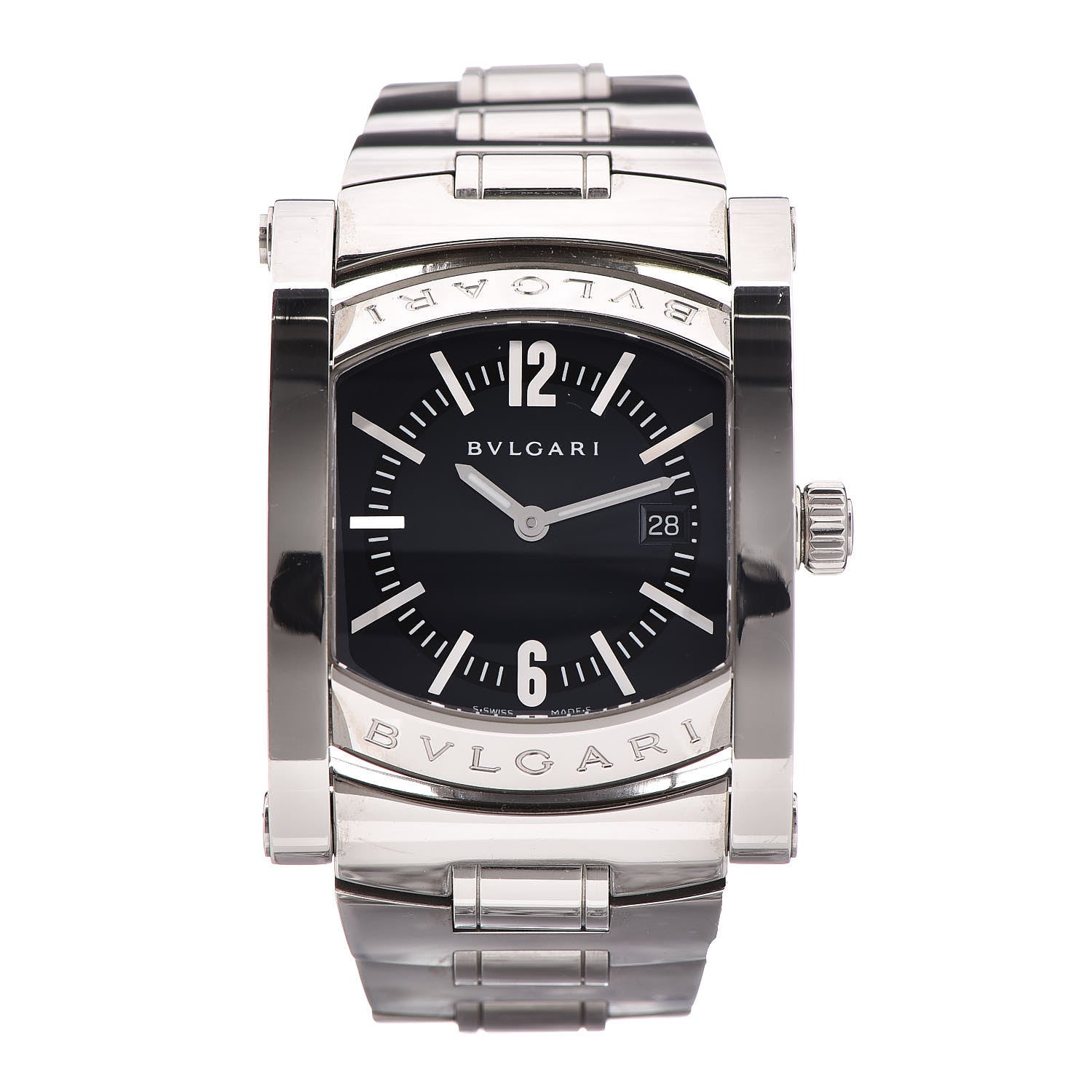 Bulgari Stainless Steel 35mm Assioma Quartz Watch Blue 1 of 7