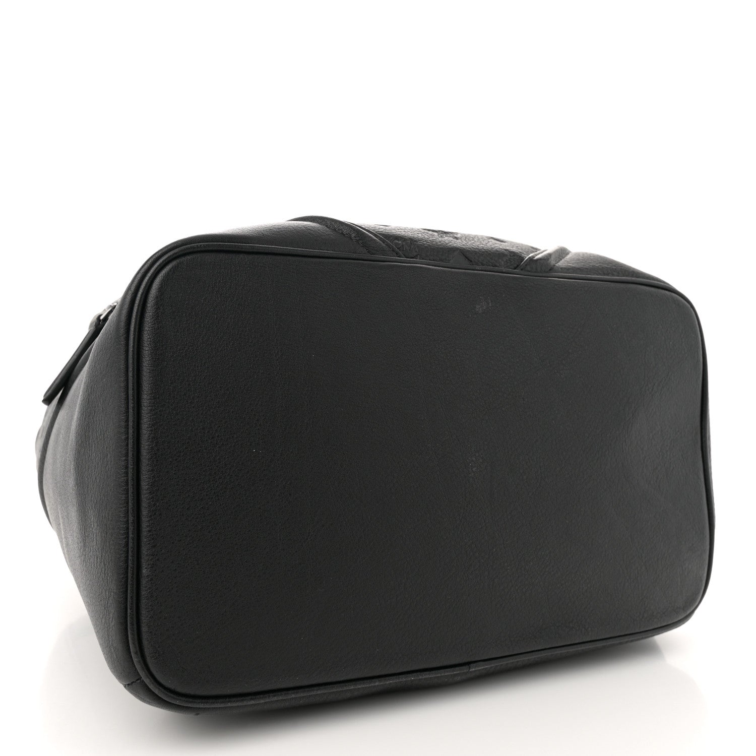 MCM Calfskin Ottomar Monogram Duke Backpack Black 4 of 13