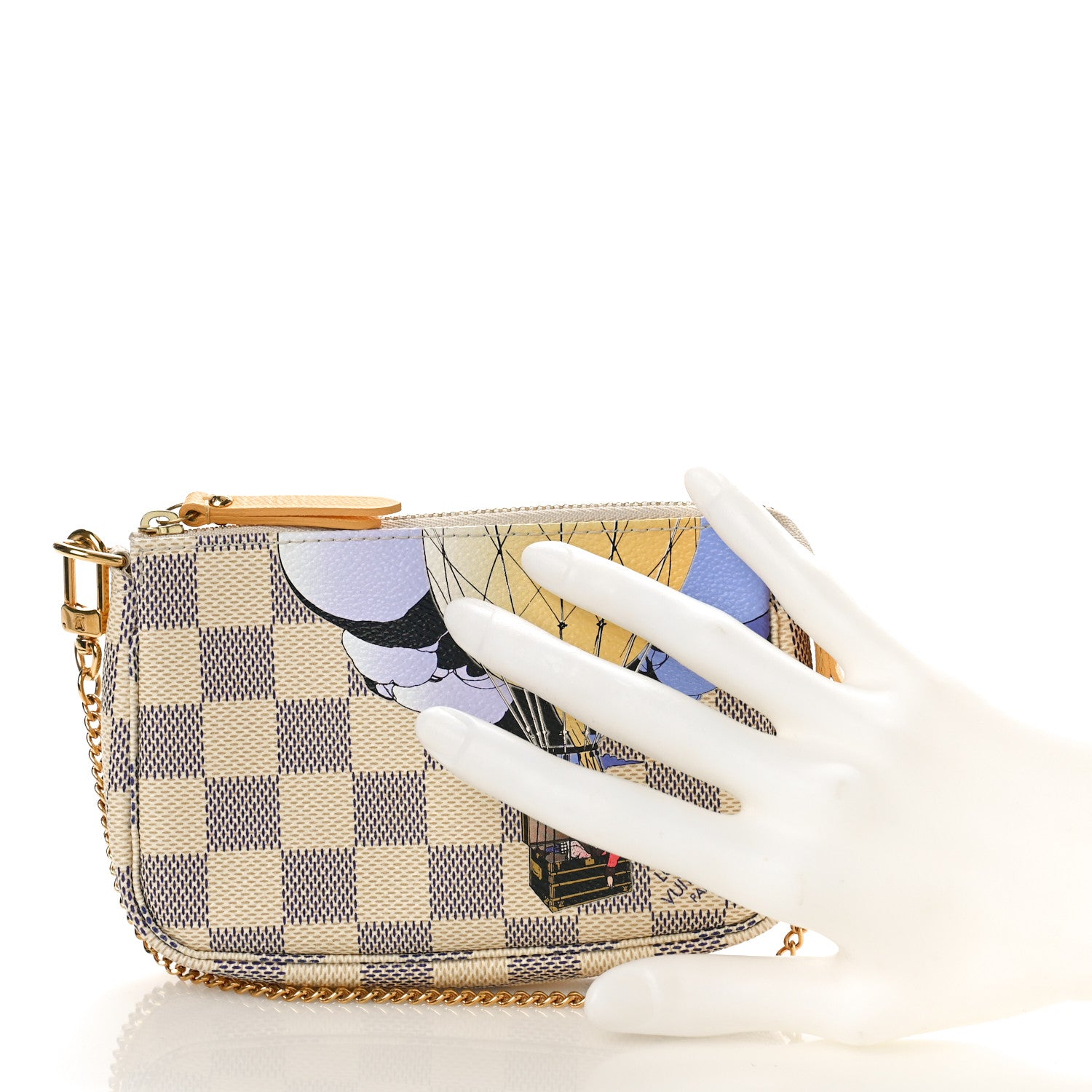 Louis Vuitton Damier Azur Illustre Mini Pochette Accessories 2 of 10