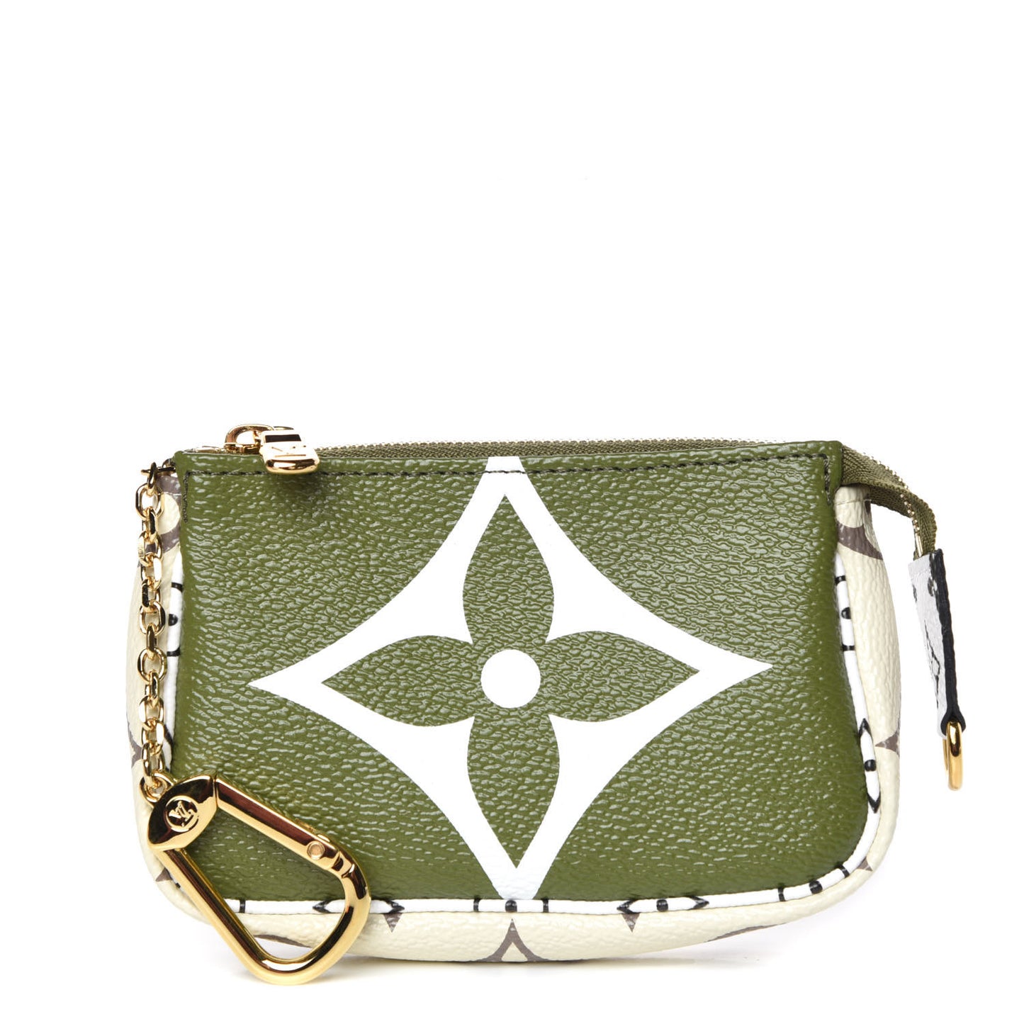 Monogram Giant Micro Pochette Accessories Kaki White