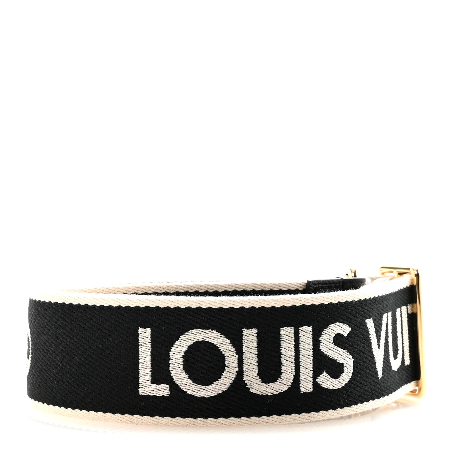 Louis Vuitton Jacquard Diane Shoulder Strap Black Ivory 2 of 4