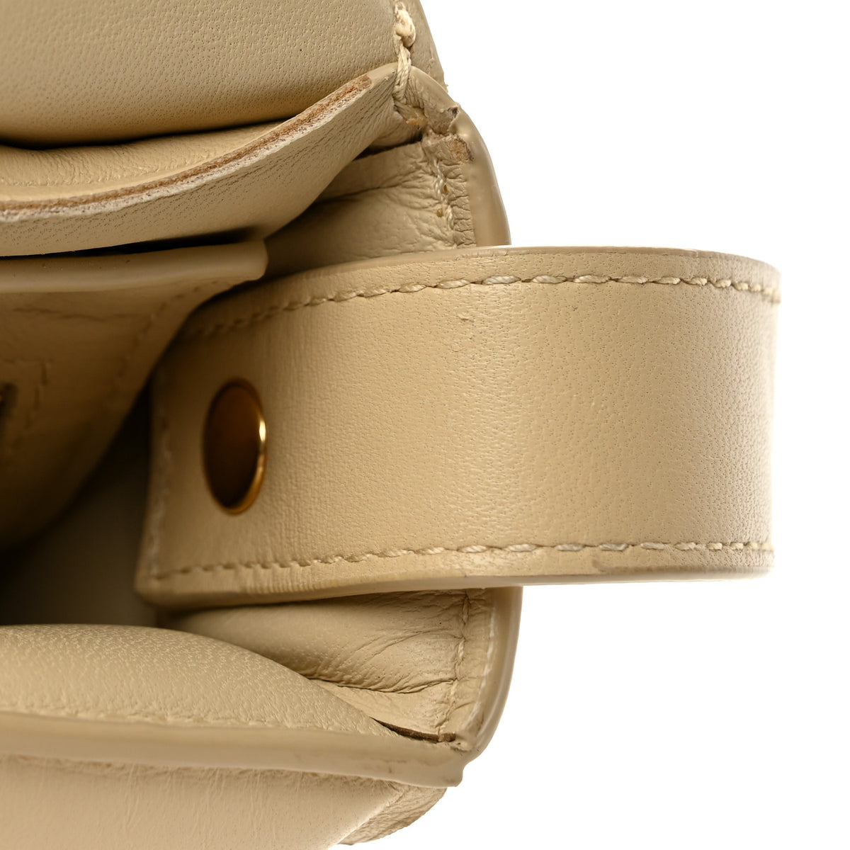 Nappa Maxi Intreccio Padded Cassette Crossbody Bag Porridge