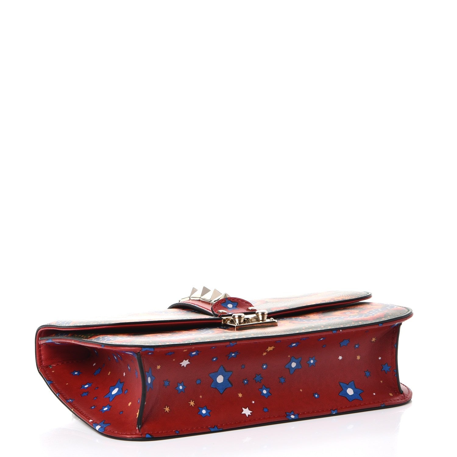 Valentino Garavani Vitello Enchanted Wonderland Medium Glam Lock Rockstud Flap Multicolor 5 of 8