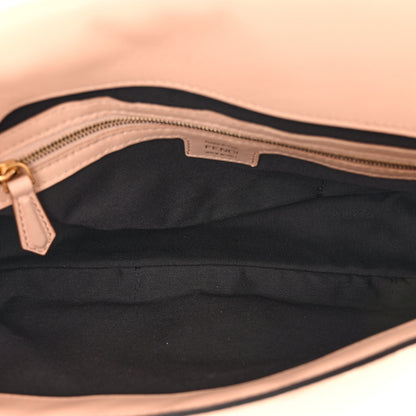 Fendi Nappa FF 1974 Embossed Baguette Baby Pink 5 of 10