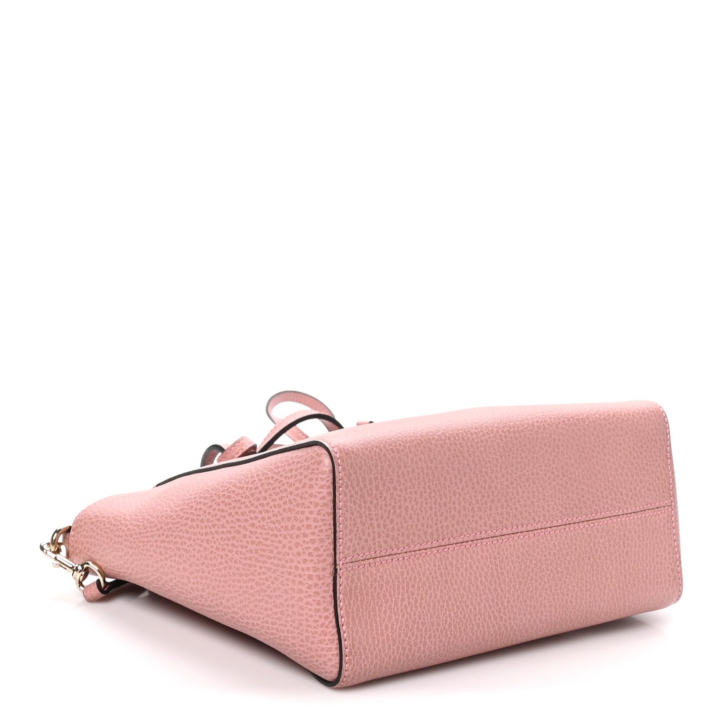 Dollar Calfskin Mini Swing Top Handle Bag Soft Pink
