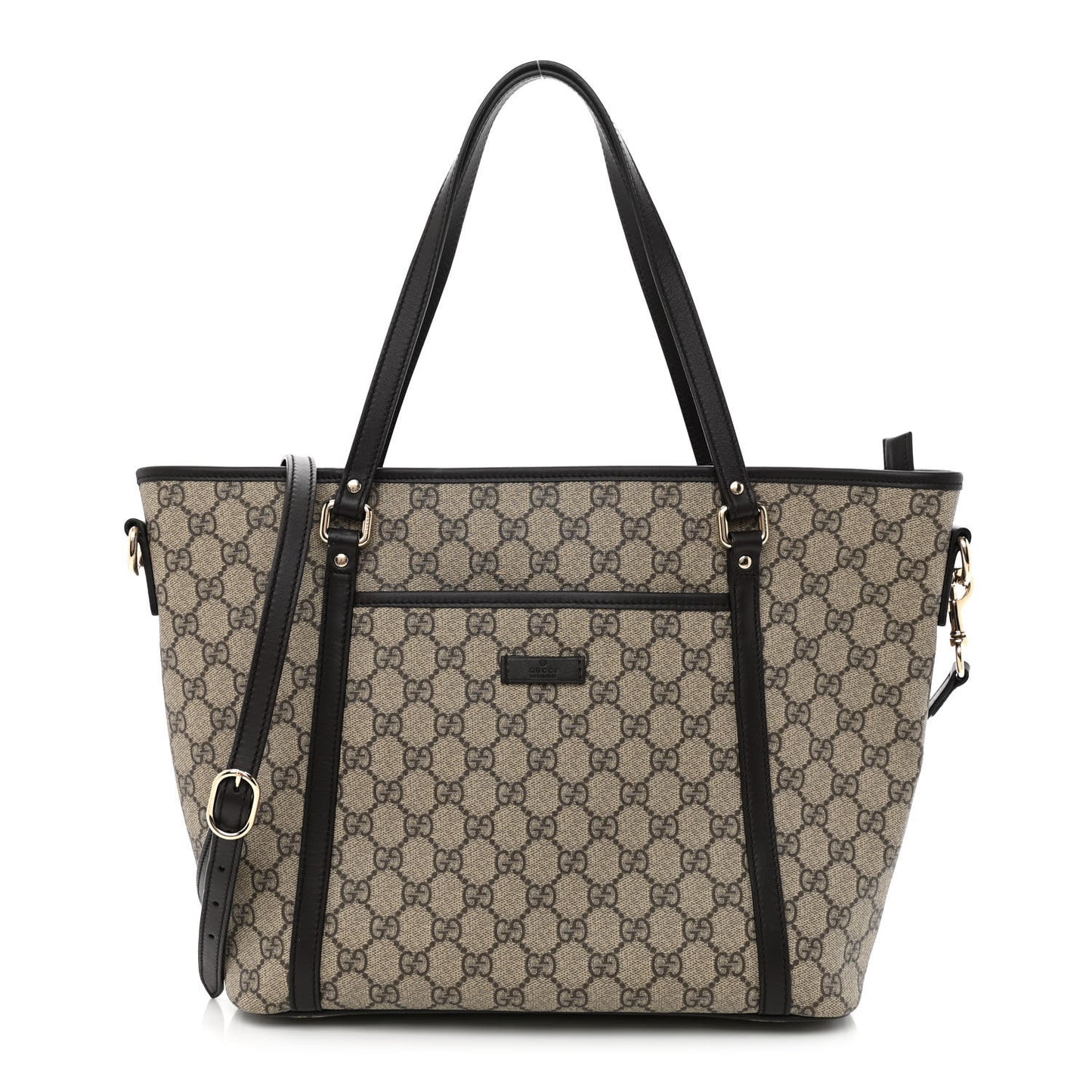 GG Supreme Monogram Medium Joy Tote Dark Brown