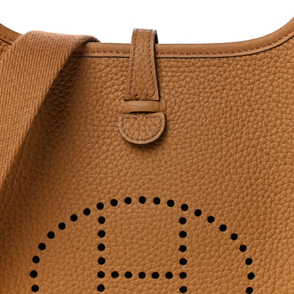 Hermes Taurillon Clemence Evelyne TPM Biscuit 7 of 10
