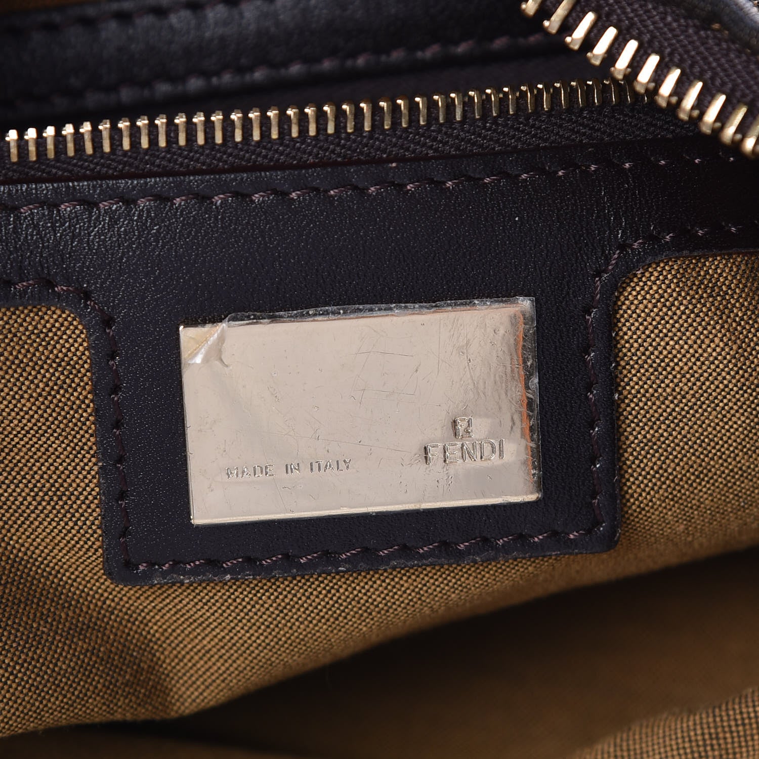 Fendi Zucca Small Chef Chain Hobo Tobacco 6 of 8