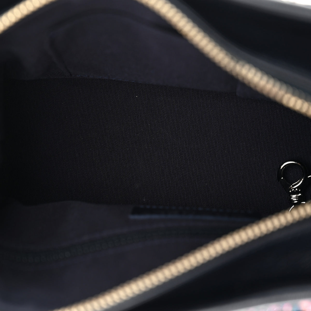 Chanel Tweed Calfskin Small Gabrielle Hobo Navy Blue Multicolor 5 of 10