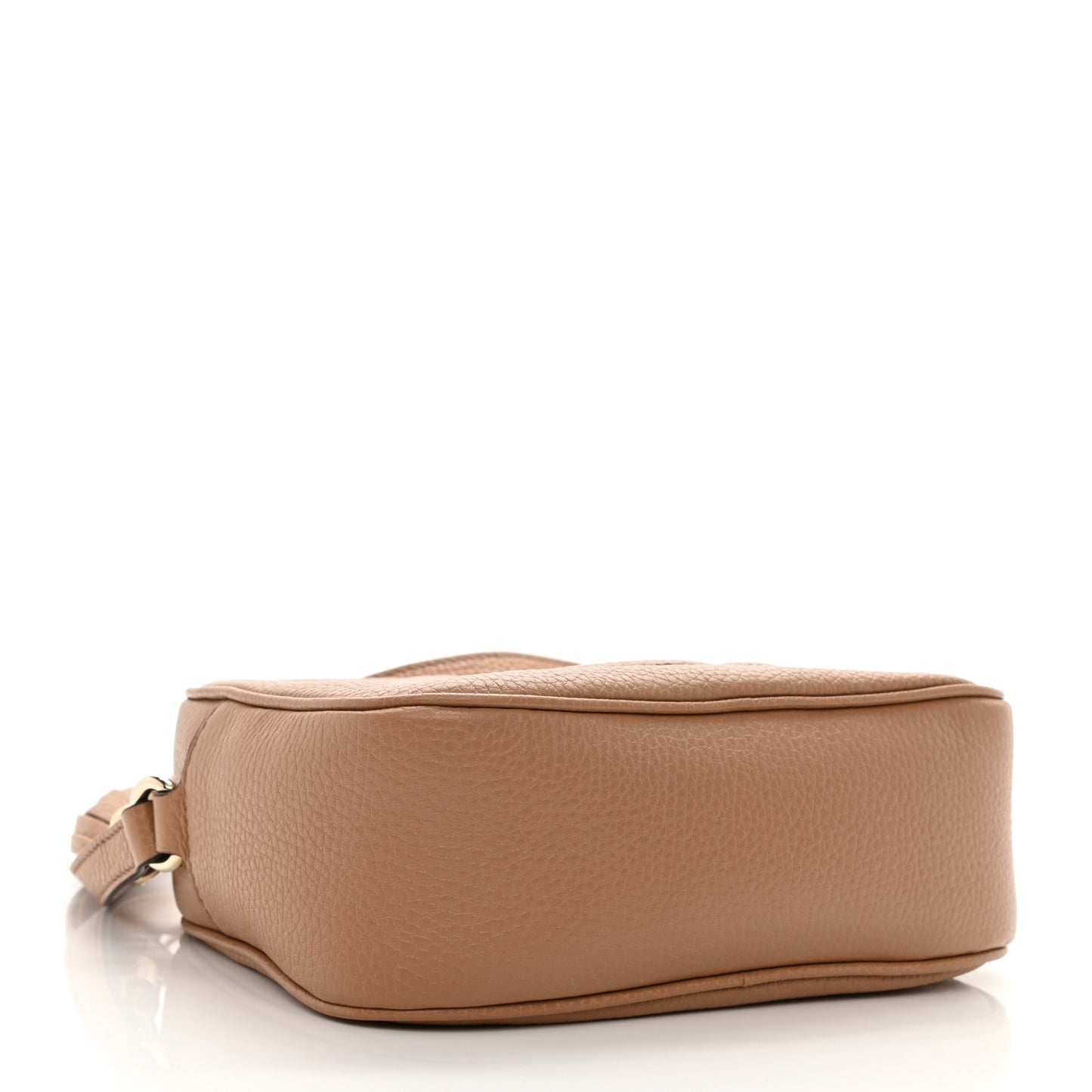Pebbled Calfskin Small Soho Disco Bag Rose Beige