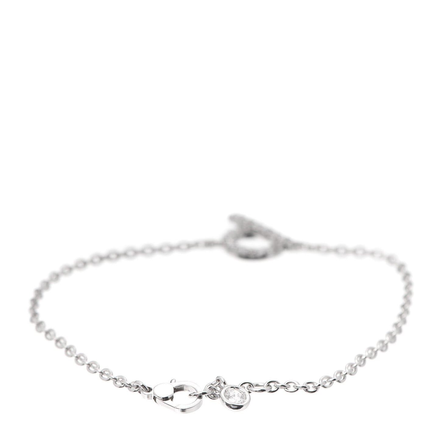 18K White Gold Diamond Finesse Bracelet ST