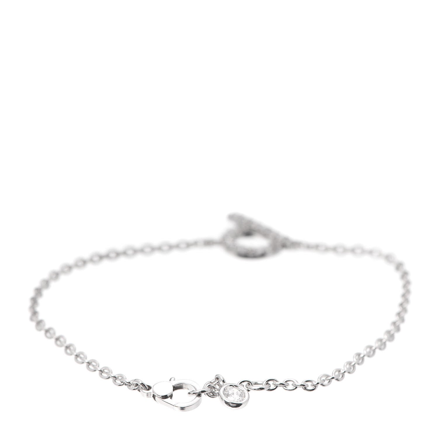 Hermes 18K White Gold Diamond Finesse Bracelet ST 3 of 6
